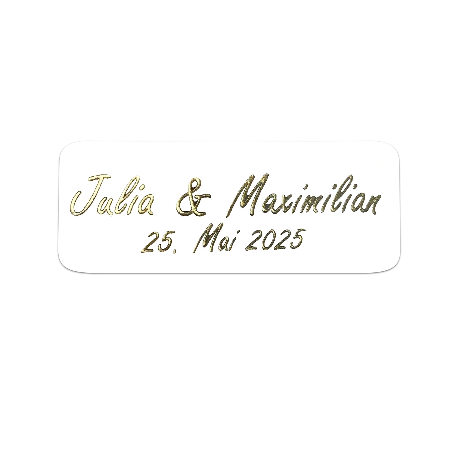 48 Seifenblasen Hochzeit Lovegläschen gold mit 48 Aufkleber personalisiert