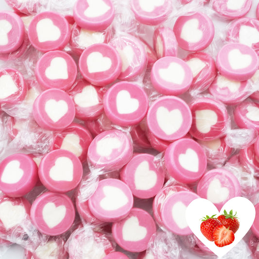 0,5kg Herzbonbons rosa-weiss