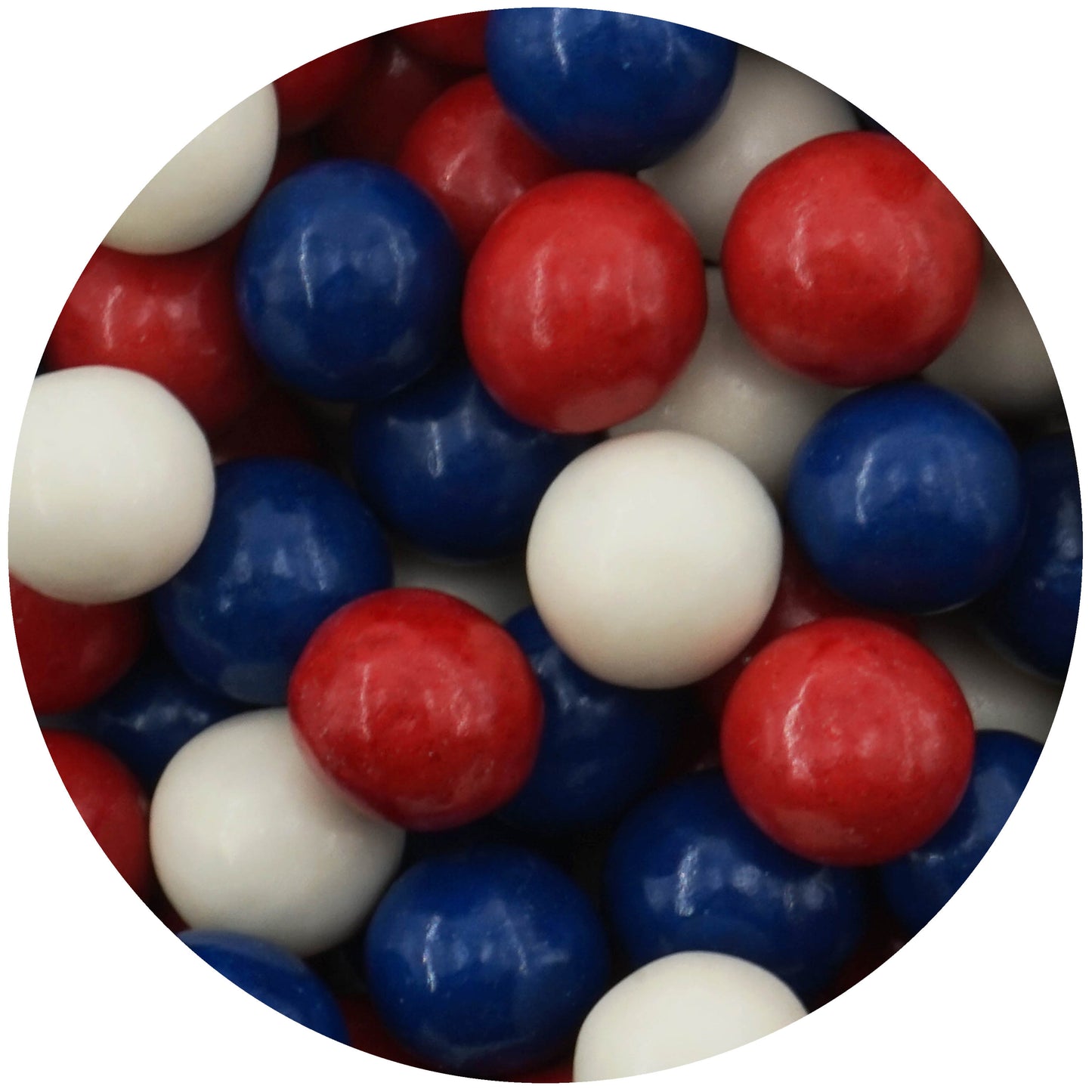 0,7kg Schokobälle Mix Frankreich blau-weiss-rot glanz
