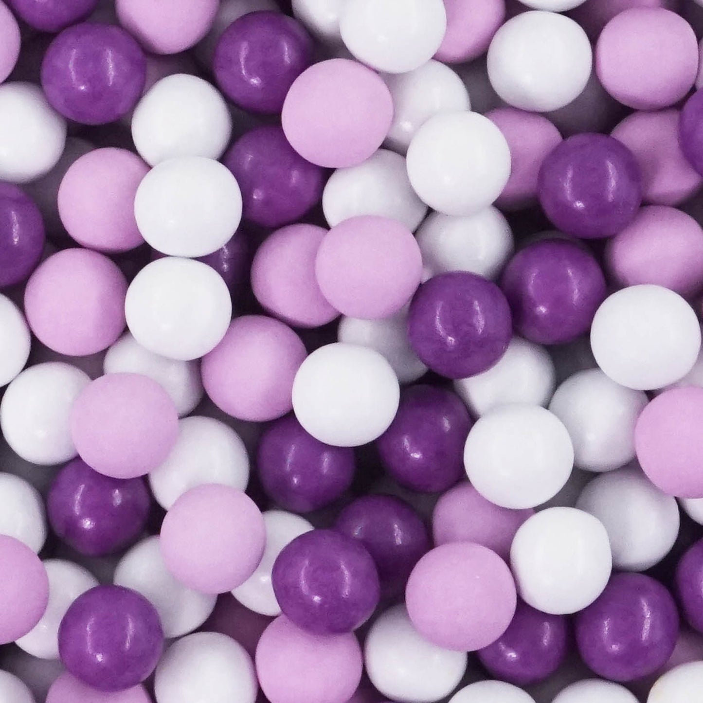 1kg Schokokugeln Mix small weiss-flieder-lila glanz
