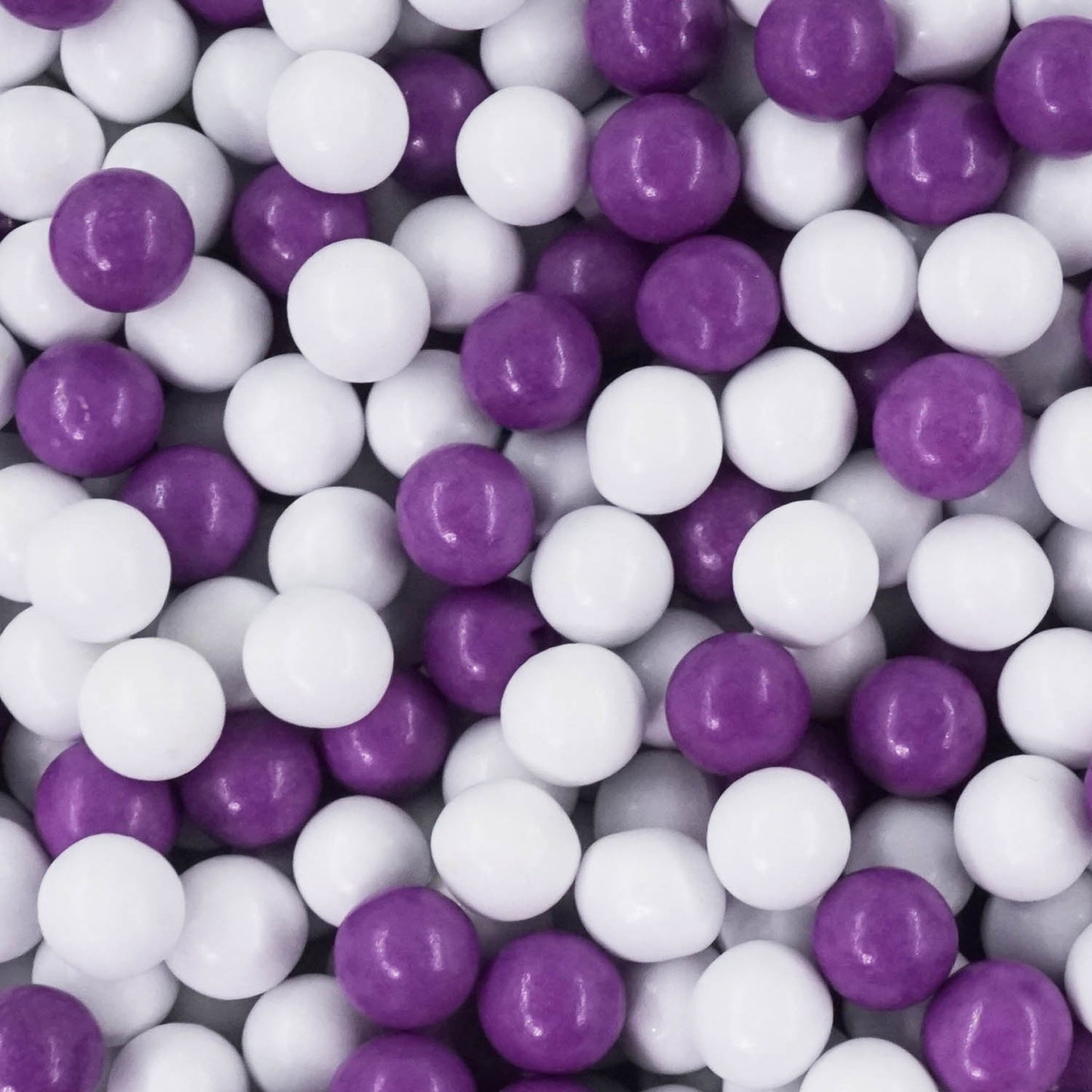 1kg Schokokugeln Mix small weiss-lila glanz