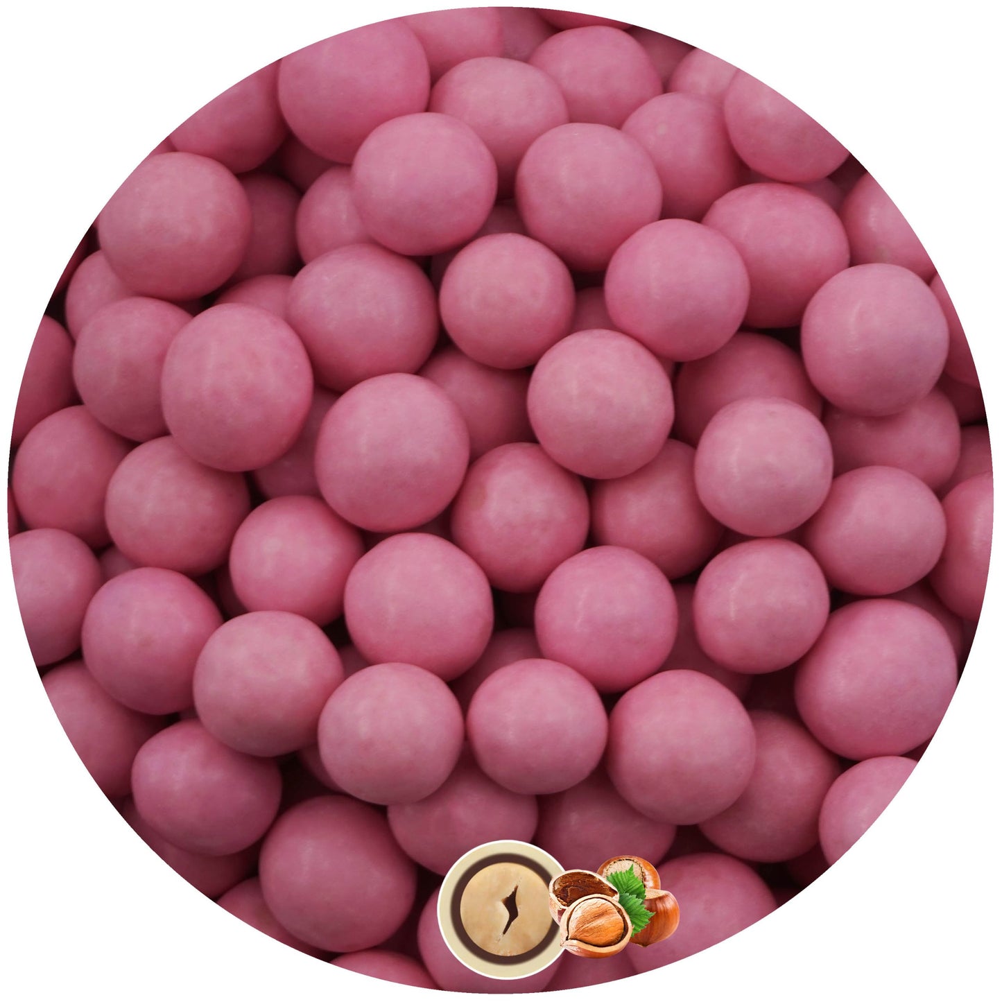 0,35kg Schokobälle rosa glanz