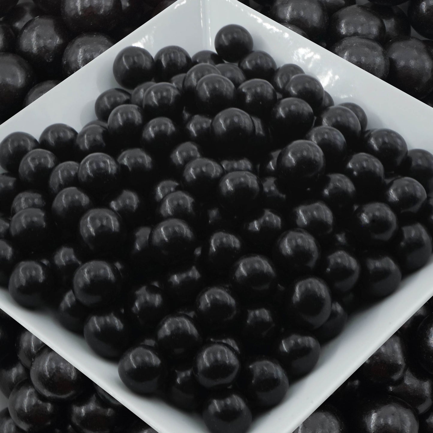 0,35kg Schokobälle schwarz glanz