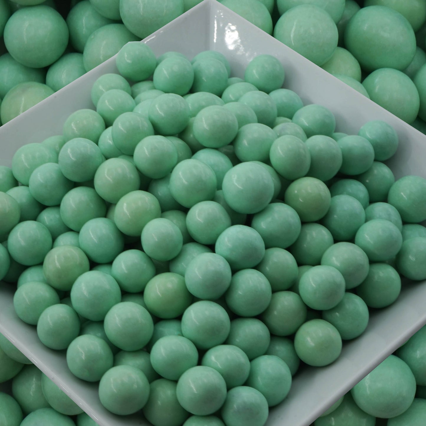 0,35kg Schokobälle türkis glanz