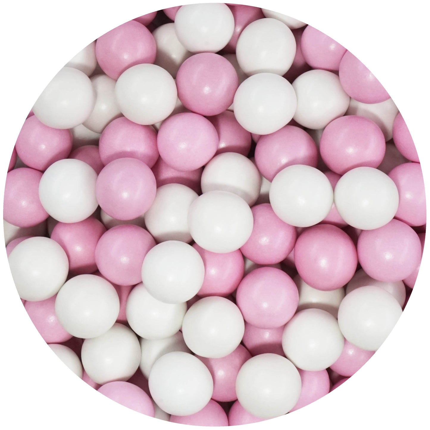 0,7kg Crispy Schokoperlen Mix large weiss-rosa pearl