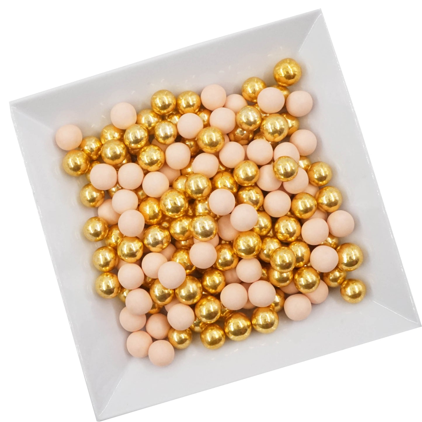 0,7kg Crispy Schokoperlen Mix large aprikot-gold glanz