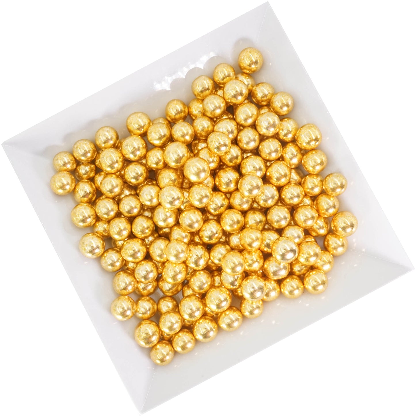 0,35kg Crispy Schokoperlen large gold glanz