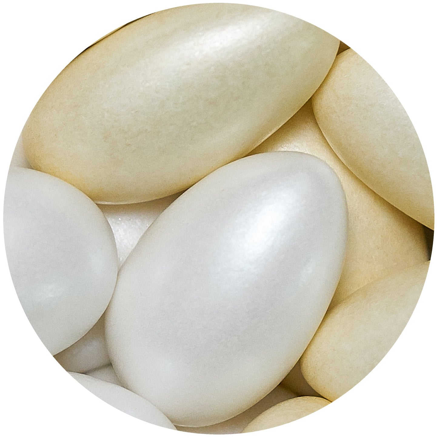 1kg Hochzeitsmandeln Conchiglia Mix weiss-creme pearl