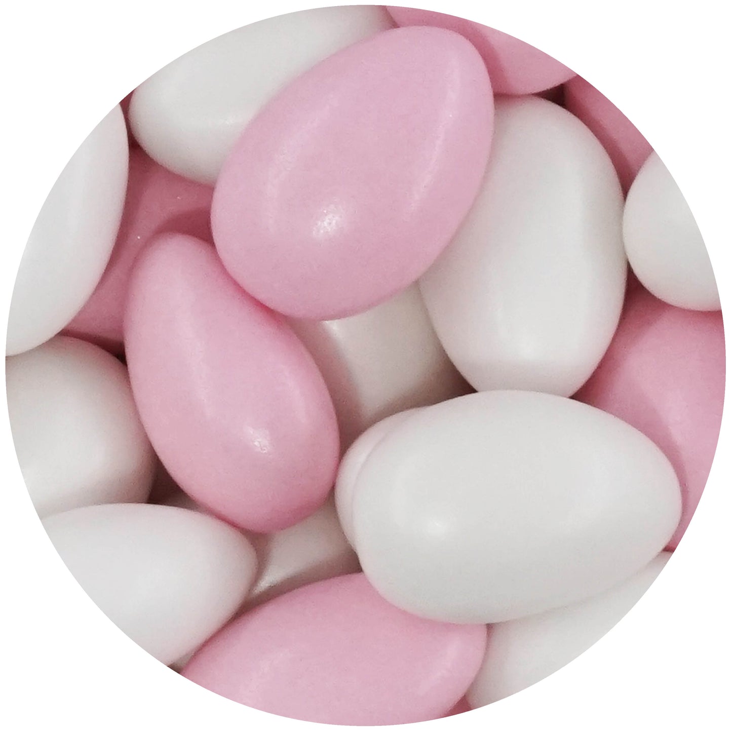 1kg Hochzeitsmandeln Conchiglia Mix weiss-rosa pearl