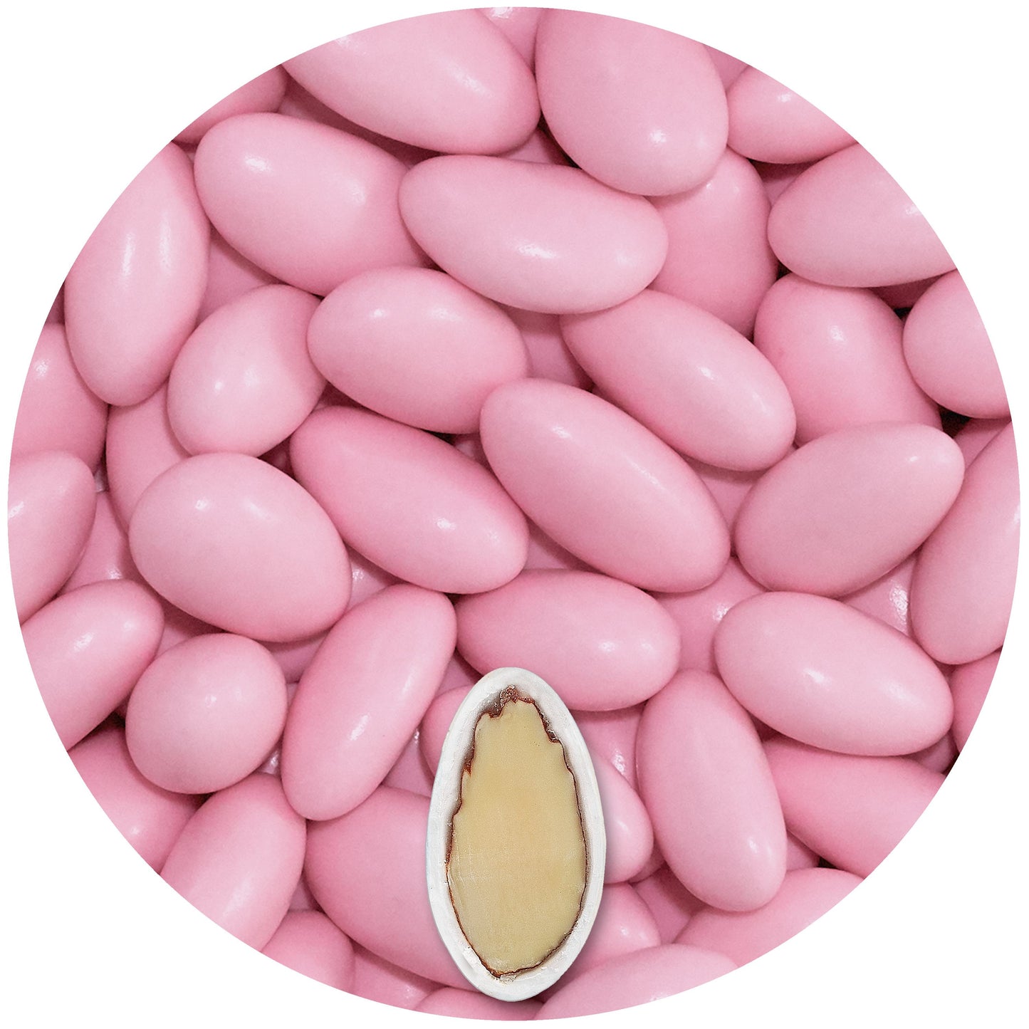 0,5kg Hochzeitsmandeln Gracile midi rosa glanz