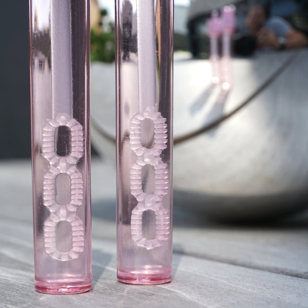 24x Seifenblasen Hochzeit Lovegläschen Box rosa