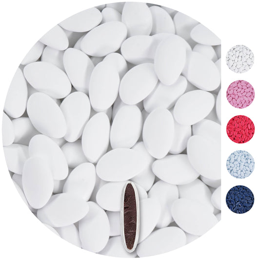 0,5kg Schokodragees weiss matt