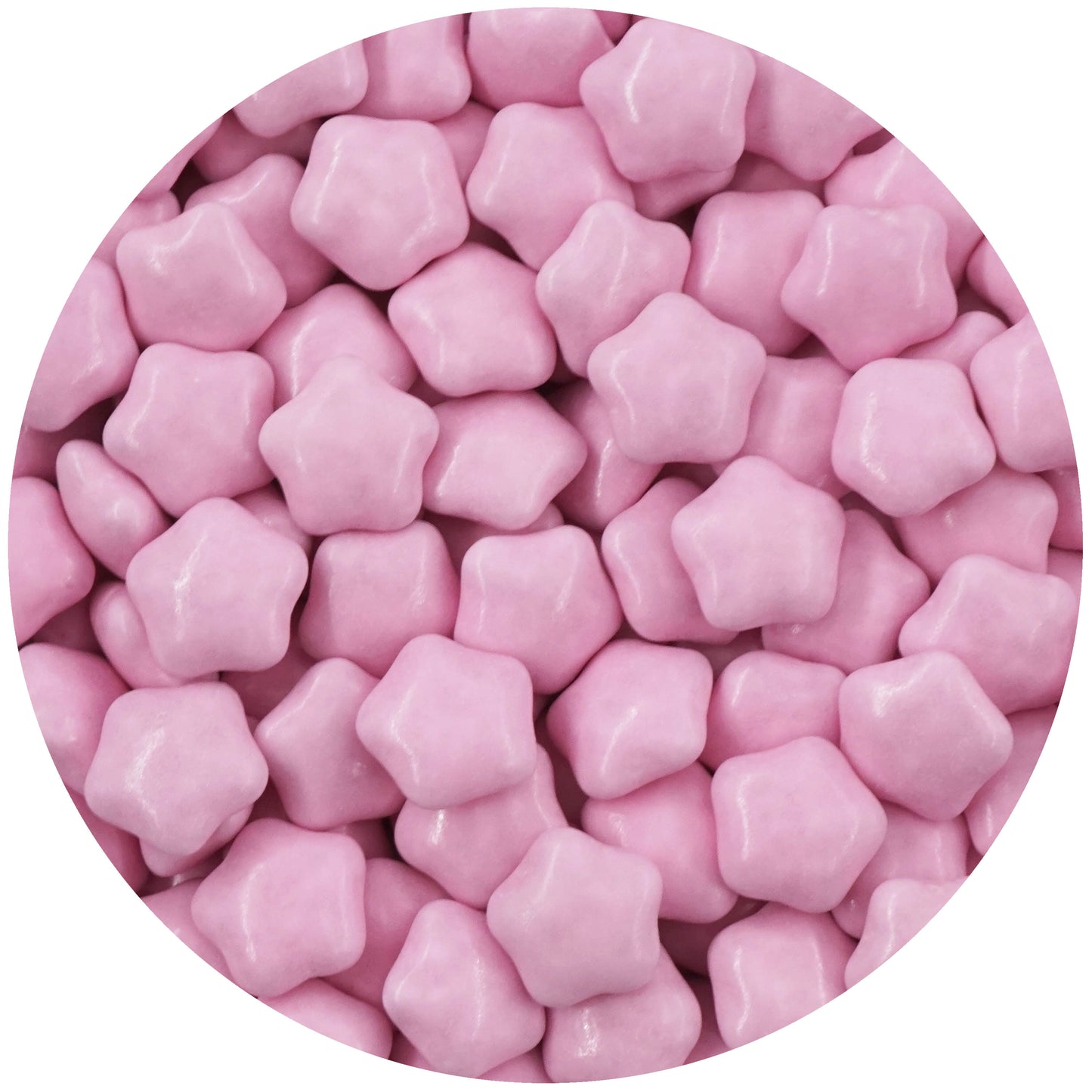 0,5kg Schokolinsen Sterne Schokosterne rosa glanz