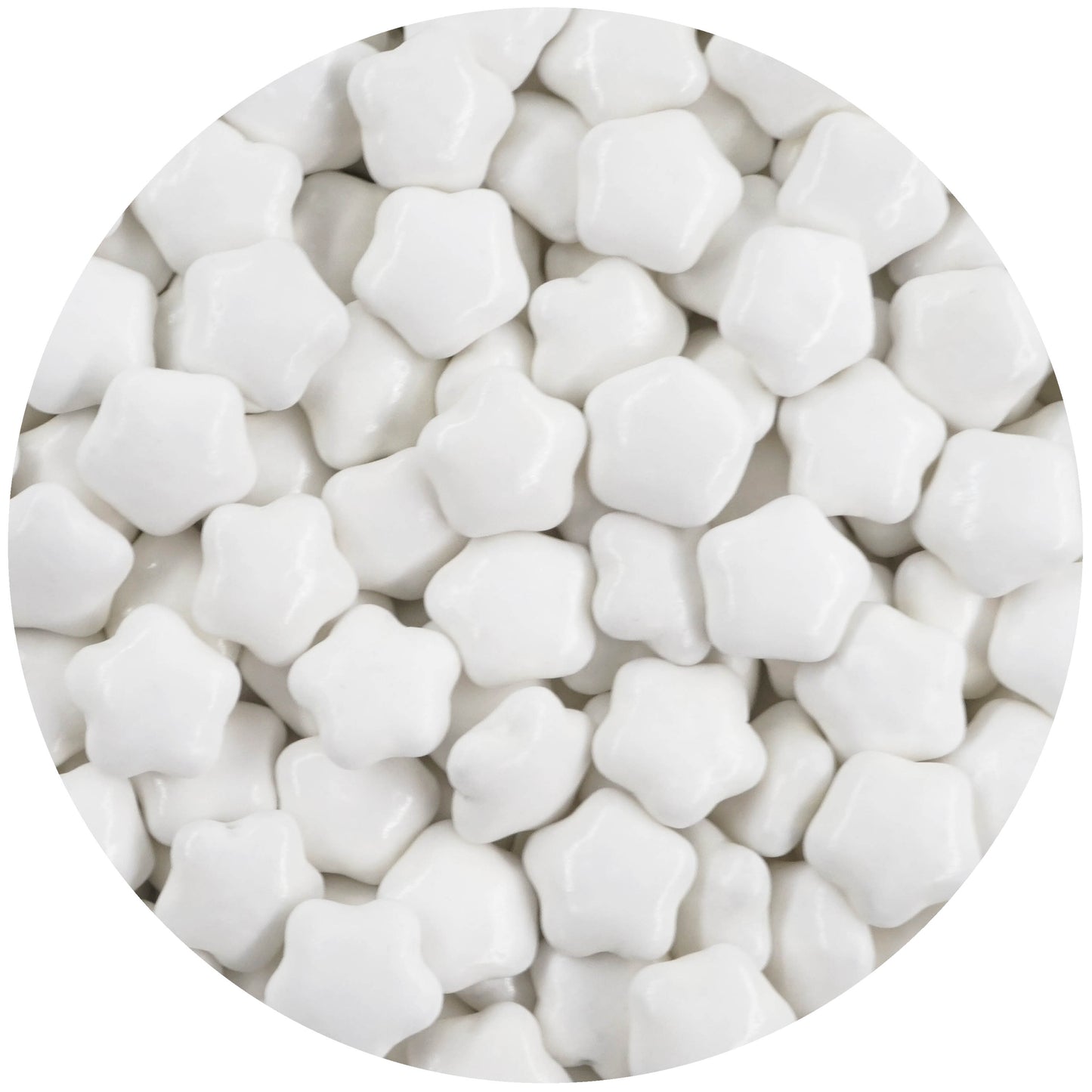 0,5kg Schokolinsen Sterne Schokosterne weiss glanz