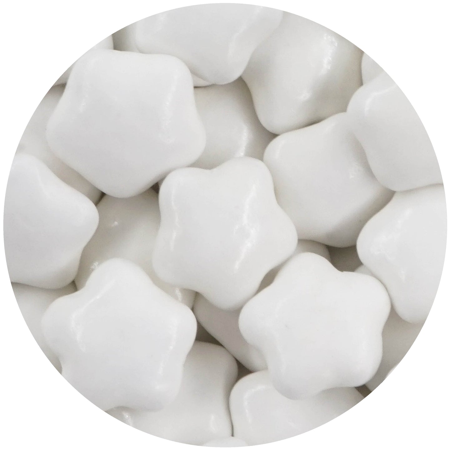 0,5kg Schokolinsen Sterne Schokosterne weiss glanz