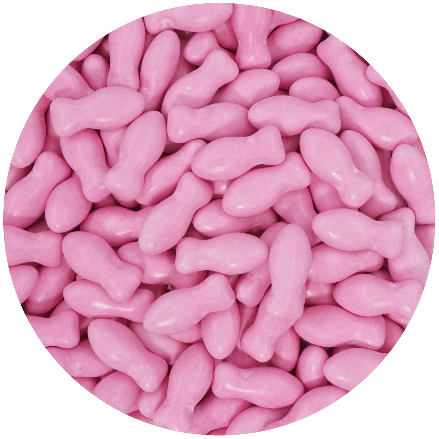 0,5kg Schokodragees Fische pink glanz