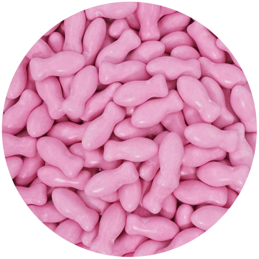0,5kg Schokodragees Fische pink glanz
