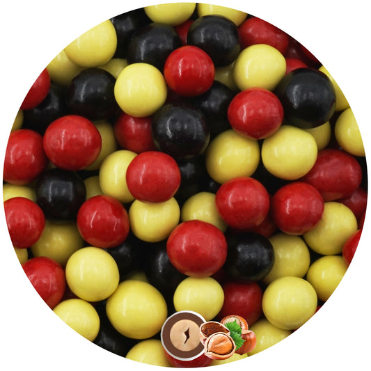 0,7kg Schokobälle Mix Deutschland schwarz-rot-gelb glanz