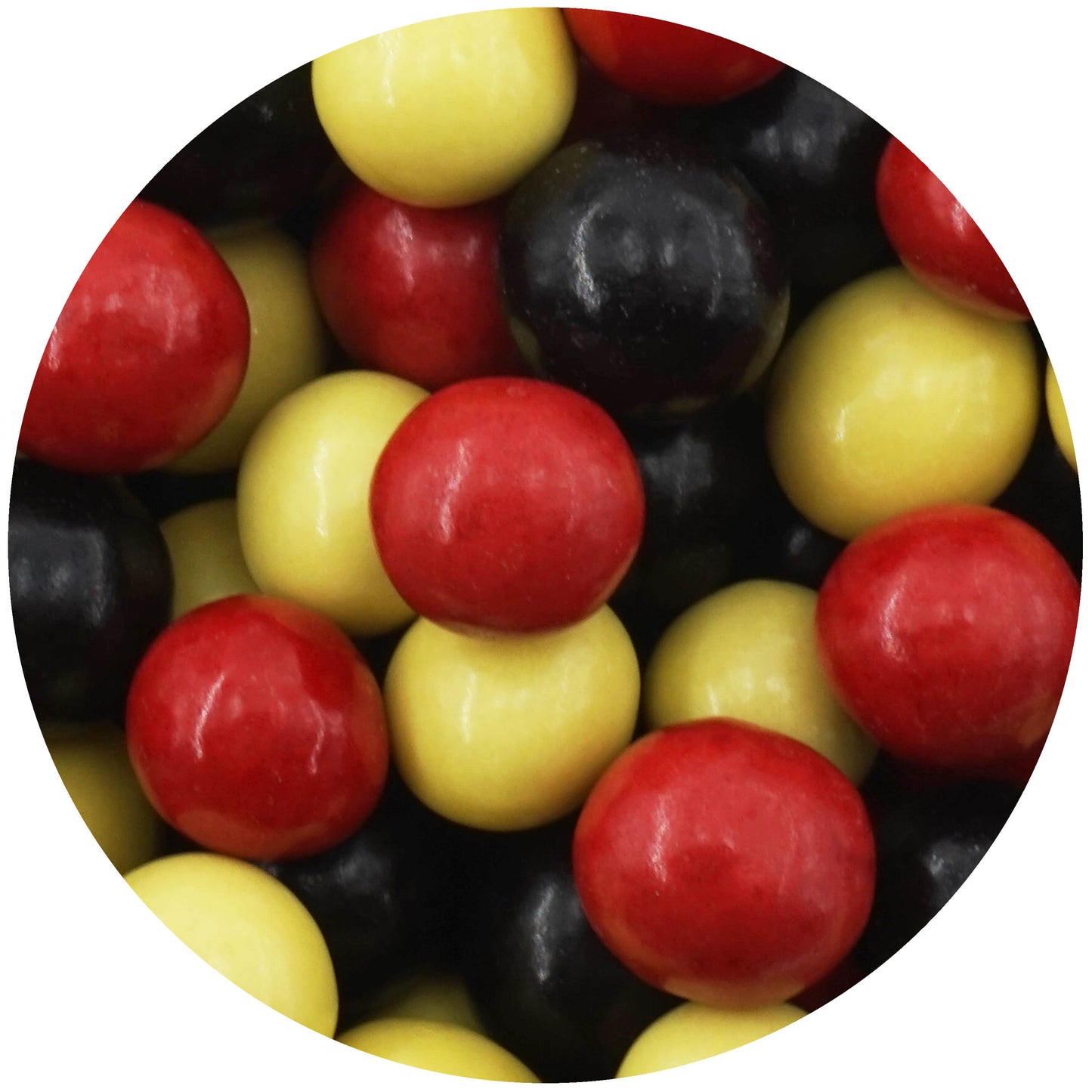 0,7kg Schokobälle Mix Deutschland schwarz-rot-gelb glanz