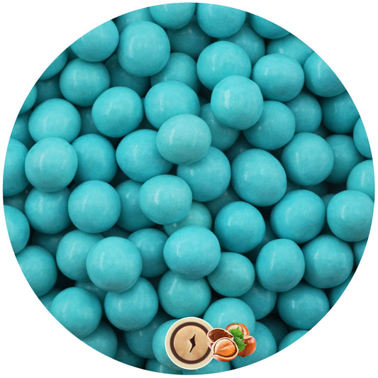 0,35kg Schokobälle hellblau glanz