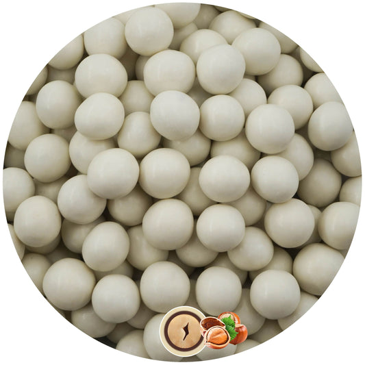0,35kg Schokobälle weiss glanz