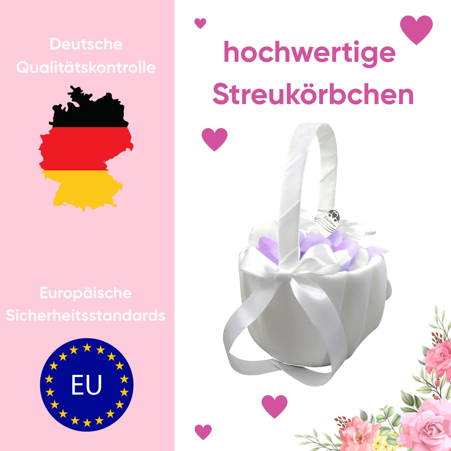 2x Streukörbchen Julia 16x24x17 weiss