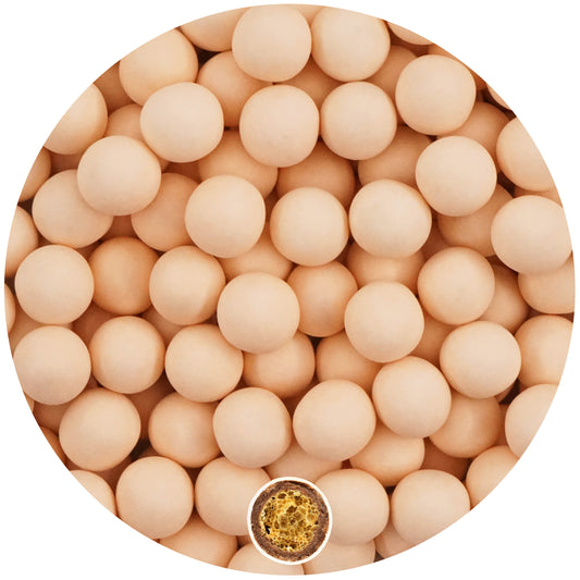 0,35kg Crispy Schokoperlen large aprikot matt