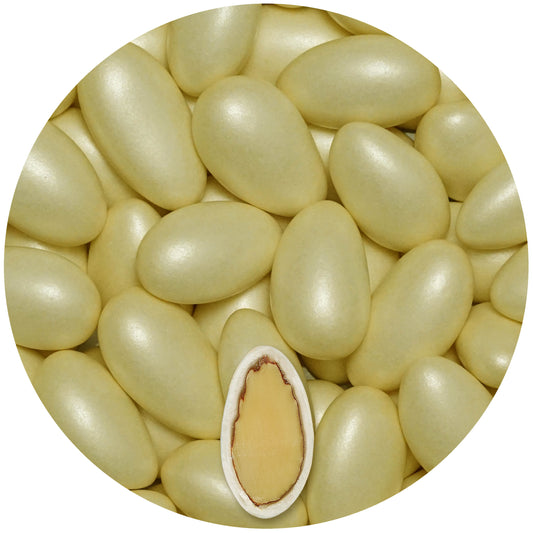 0,5kg Hochzeitsmandeln Conchiglia creme pearl