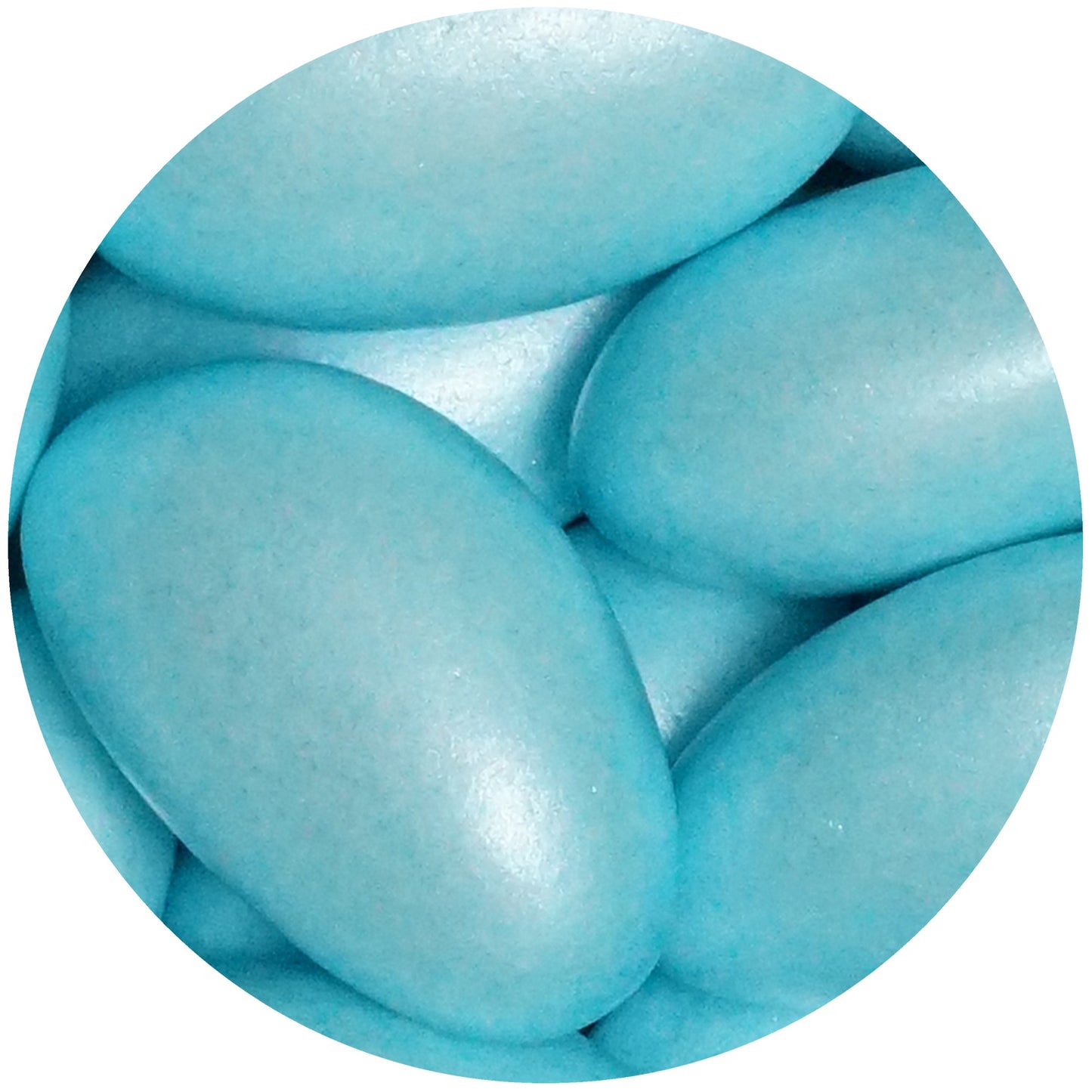 0,5kg Hochzeitsmandeln Conchiglia hellblau pearl