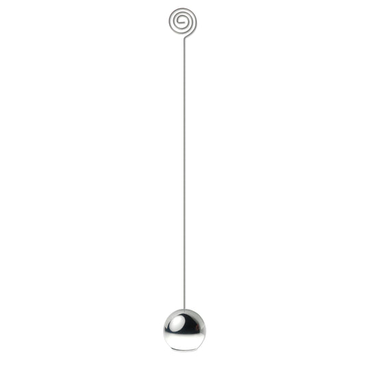 1x Tischkartenhalter Kugel chrom
