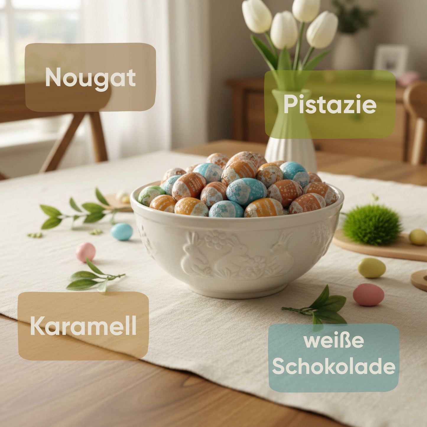 0,5 Schokoeier Ostern Bella Italia Premium 500g Geschmacksmix aus Italien
