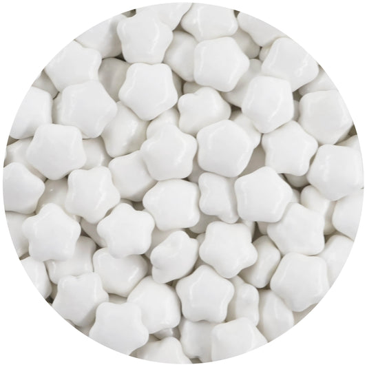 0,5kg Schokolinsen Sterne Schokosterne weiss glanz