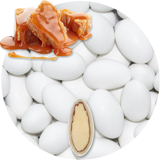0,5kg Schokomandeln Karamell weiss matt
