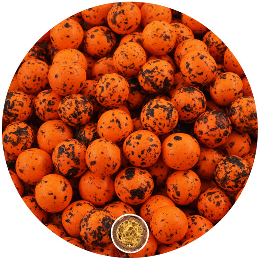 0,35kg Süßigkeiten Halloween Crispy Schokokugeln orange-schwarz