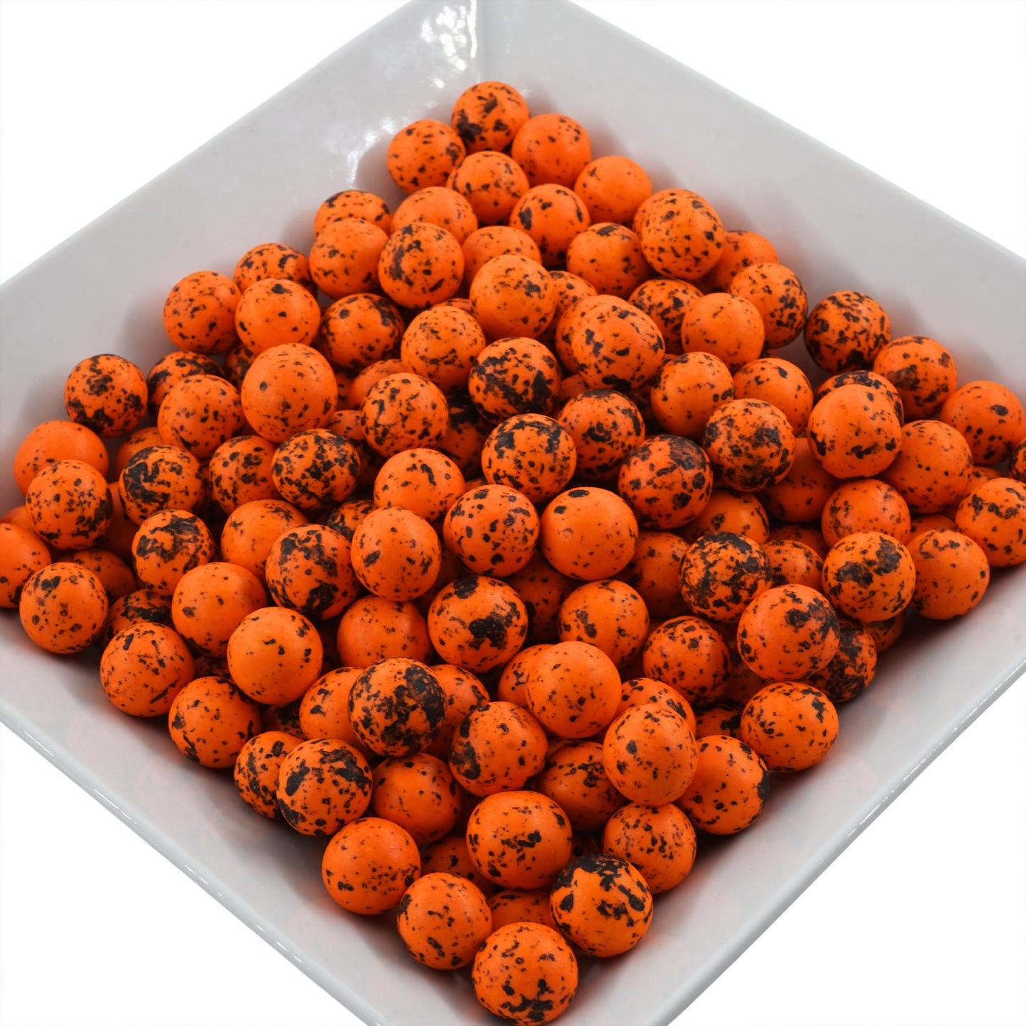 0,35kg Süßigkeiten Halloween Crispy Schokokugeln orange-schwarz