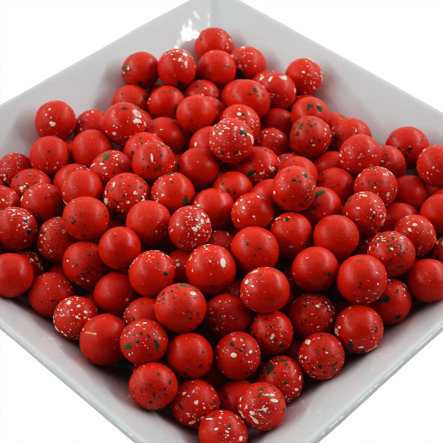 0,35kg Süßigkeiten Weihnachten Crispy Schokokugeln rot-grün-weiss