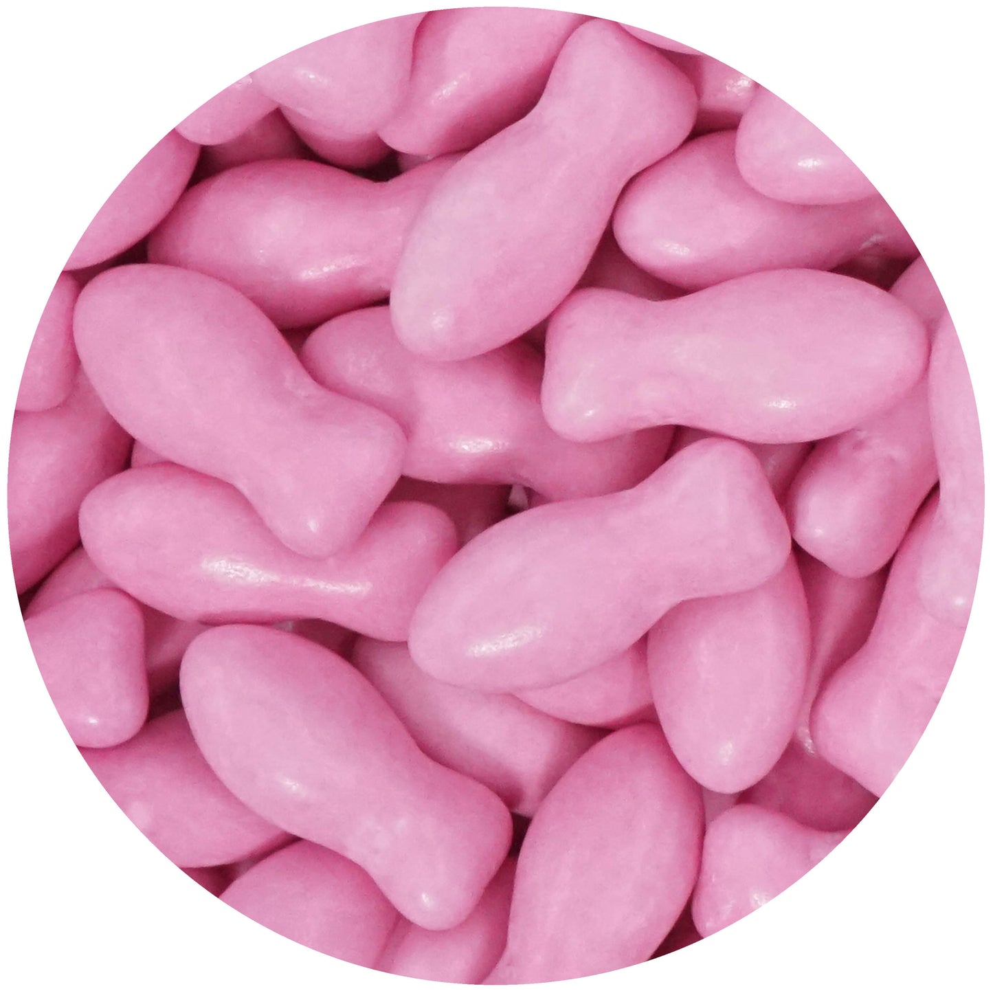 0,5kg Schokodragees Fische pink glanz