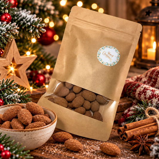 Zimtmandeln Merry Christmas 150 g als kleines Weihnachtsgeschenk